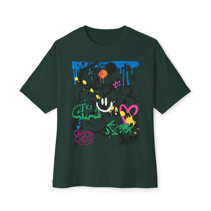 Graffiti Womens B Ball Tee – Oversized Box Graphic T-Shirt