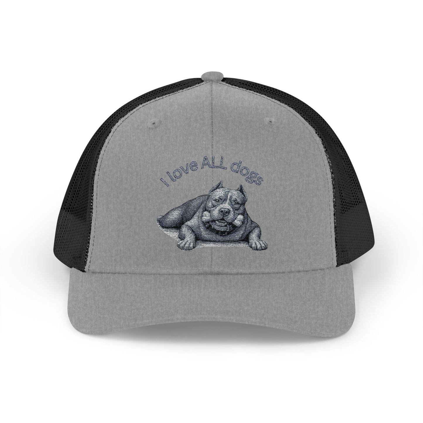 Unisex I love ALL Dogs Snapback Trucker Cap - Embroidered