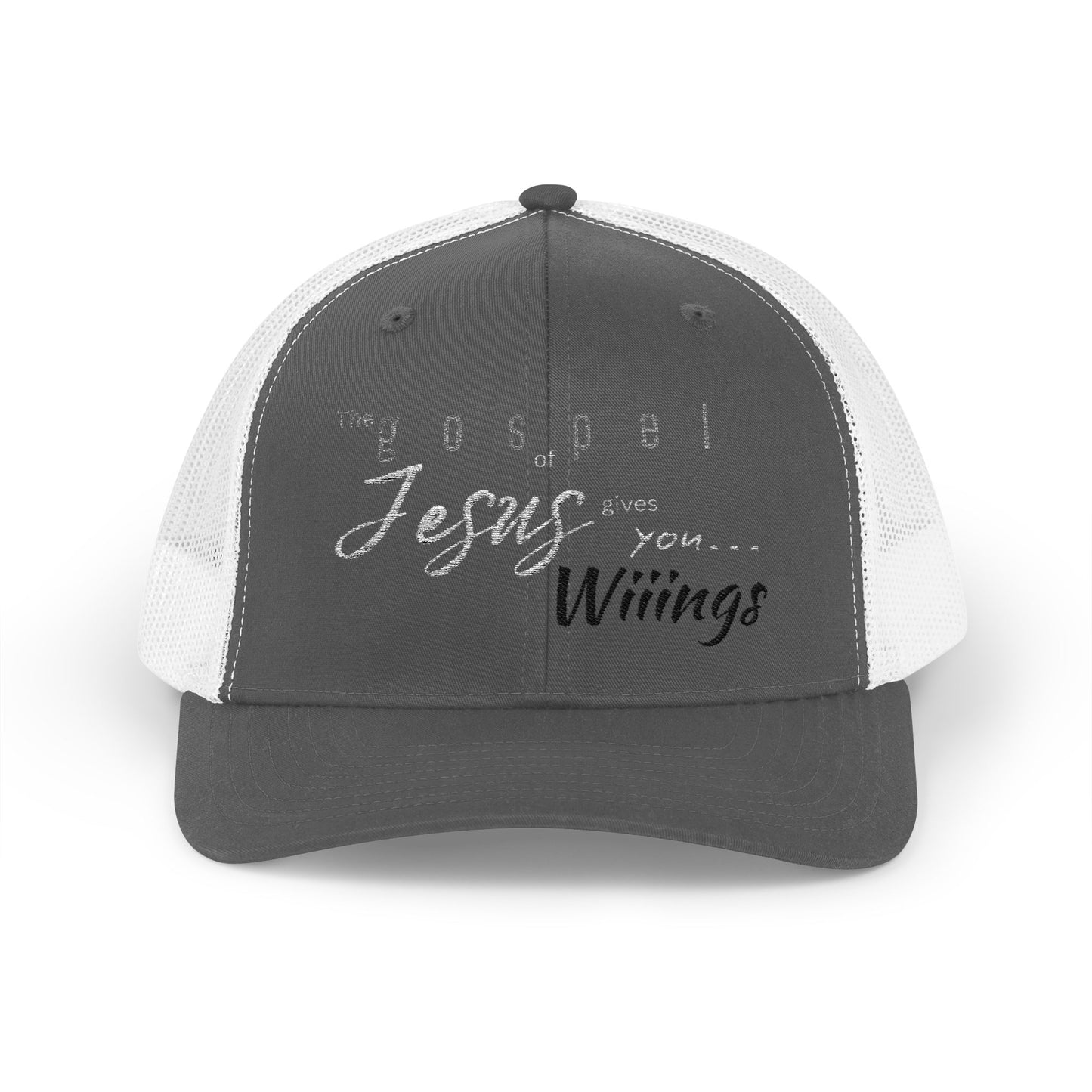 Unisex The Gospel of Jesus Gives... Snapback Trucker Cap - Embroidered
