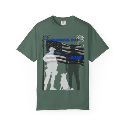 Memorial Day Police 26-Unisex T-shirt