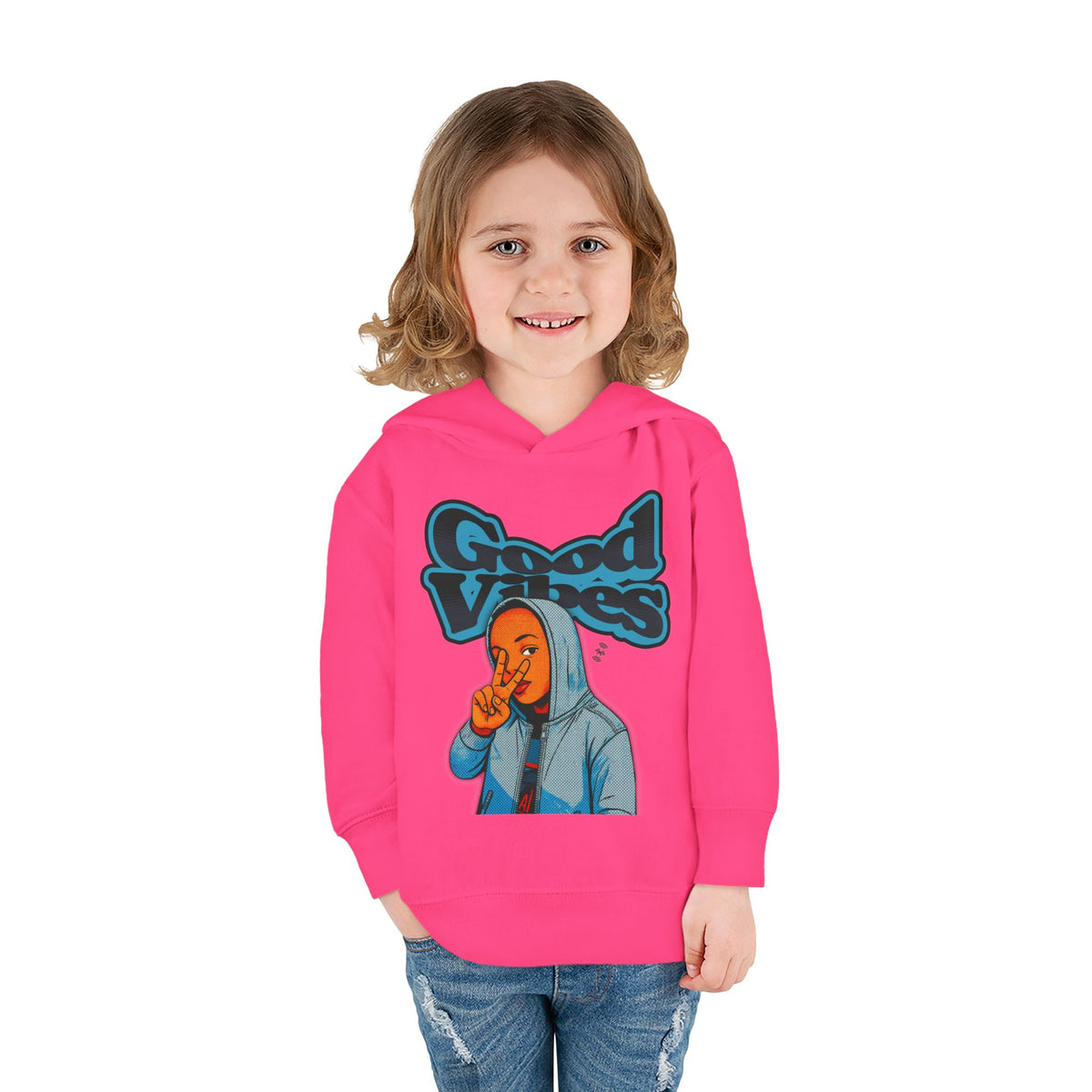 Peace Good Vibes  - Toddler Hoodie RS336