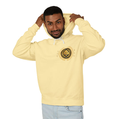 Unisex Gold Ace — Lightweight Hooded Sweatshirt
