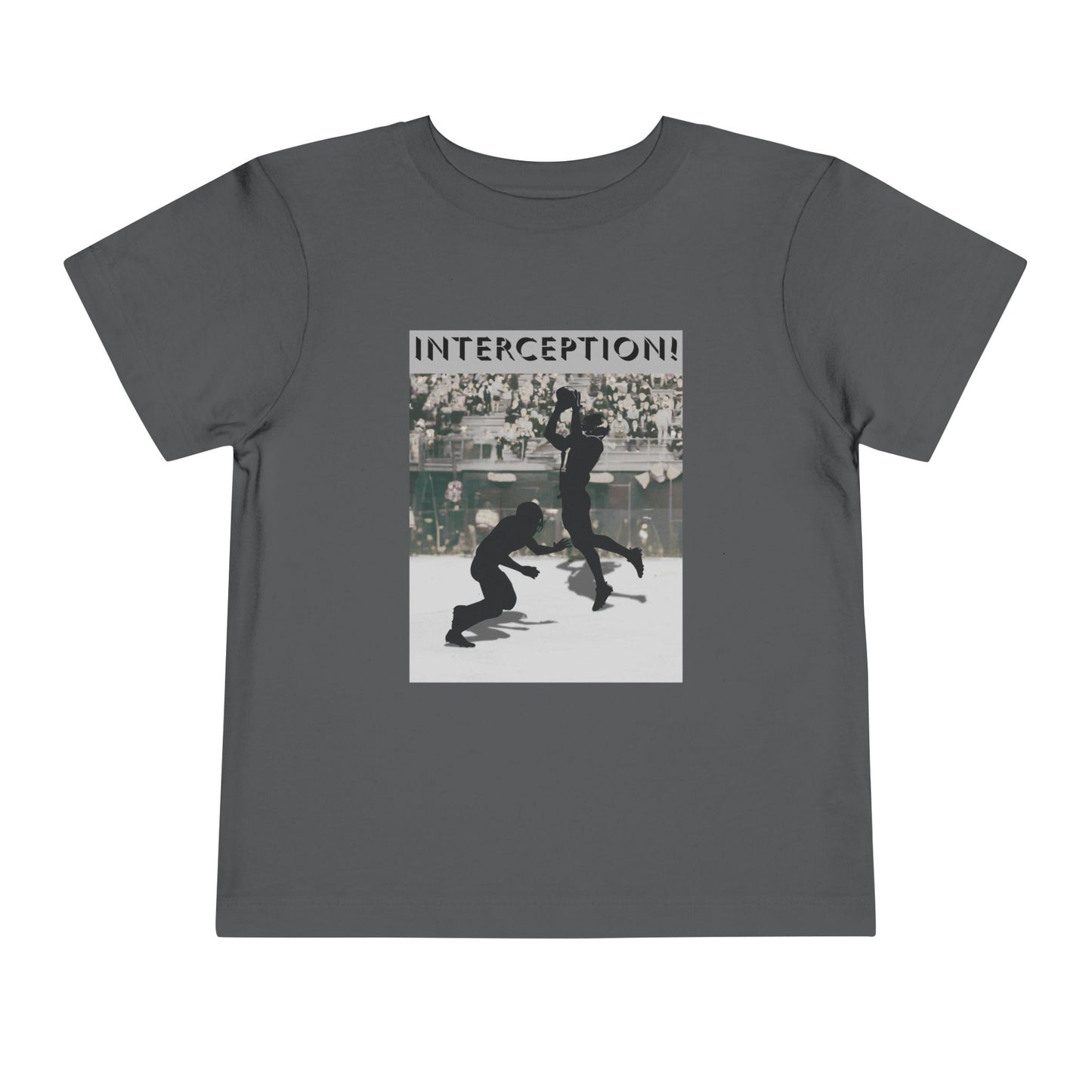 Football Interception Tee — Toddler Graphic T-Shirt