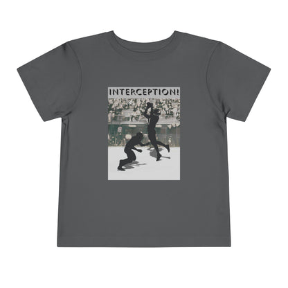 Football Interception Tee — Toddler Graphic T-Shirt