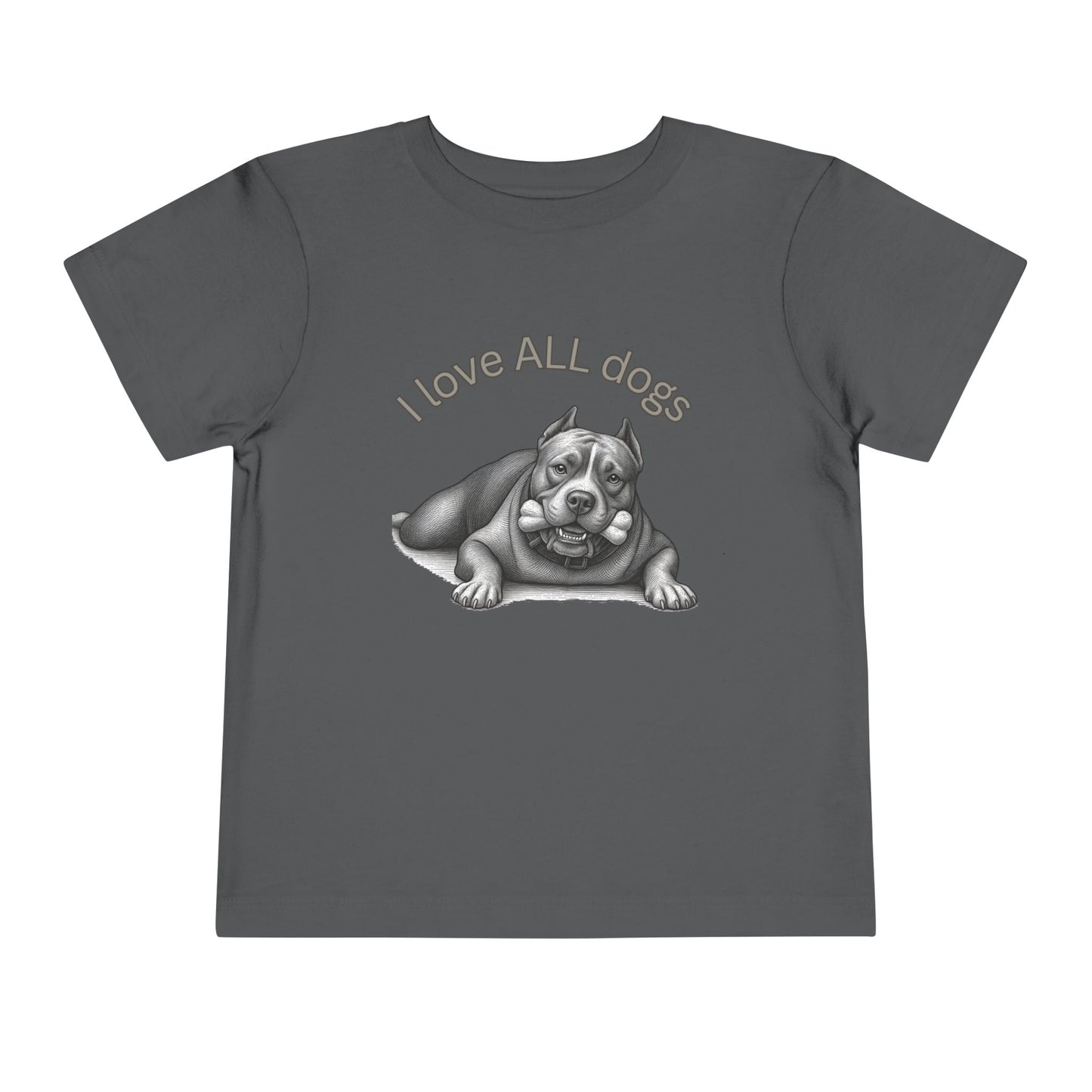 I Love All Dogs Tee - Graphic Toddler T-Shirt