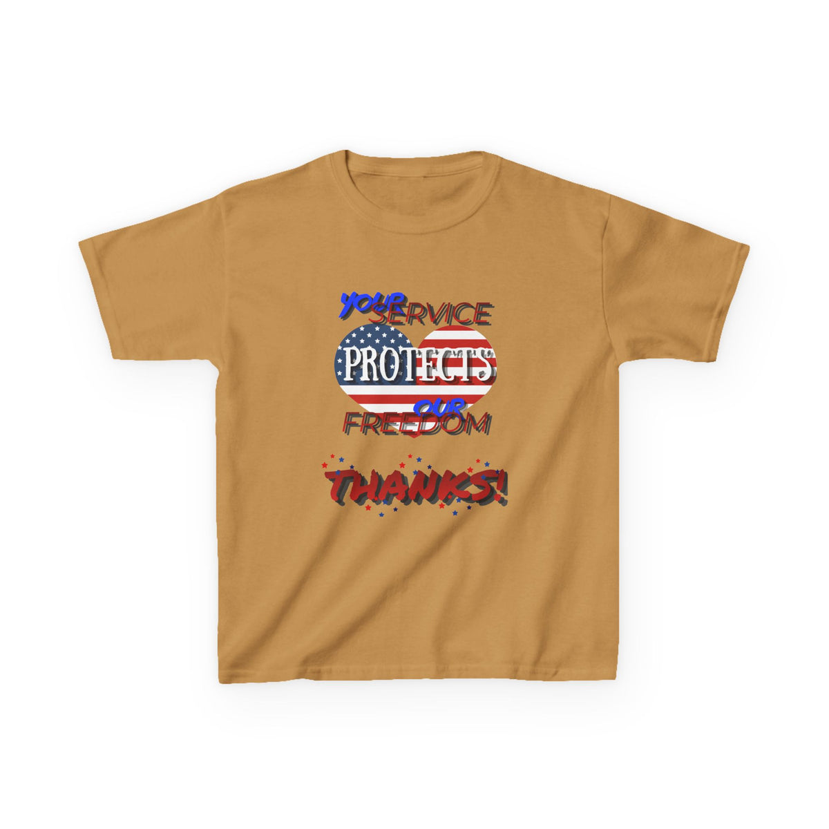 Thanks 4 Service Memorial Day Tee - G5000B Kids T-Shirt