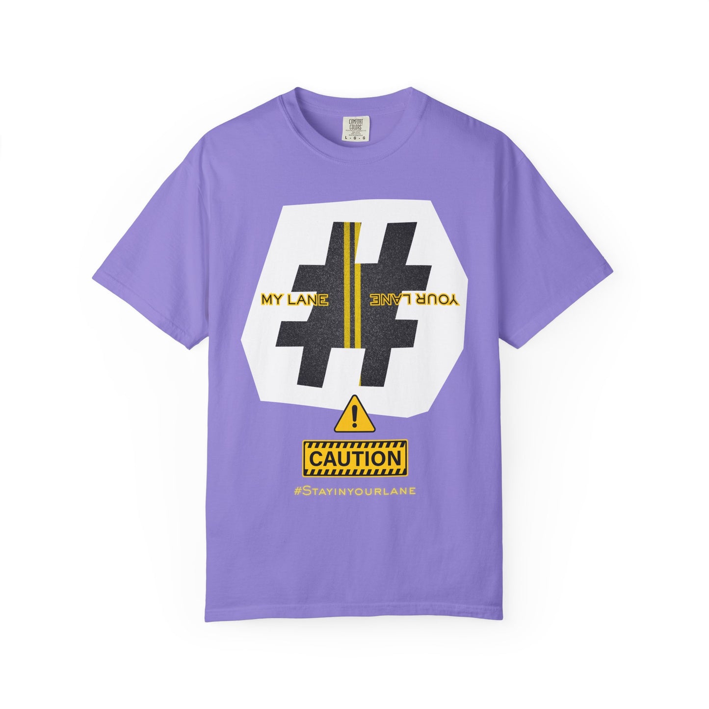 Black White Yellow Lanes Tee - Unisex T-shirt
