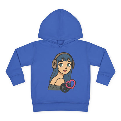 In Her Happy Wearing Headphones - Toddler Hoodie RS3326