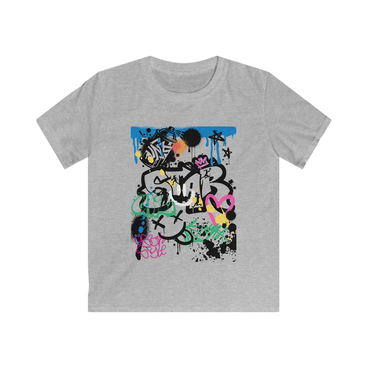 Graffiti Big Girls B Ball Tee - Youth T-Shirt