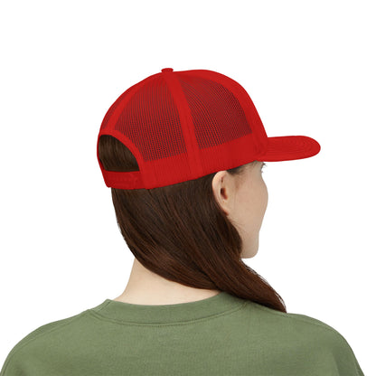 Unisex Hunt Something Deer Snapback Trucker Cap - Embroidered