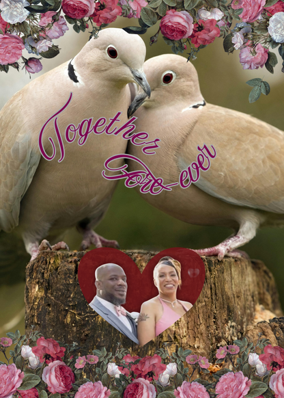 Couple Photo doves Together Forever-Candor