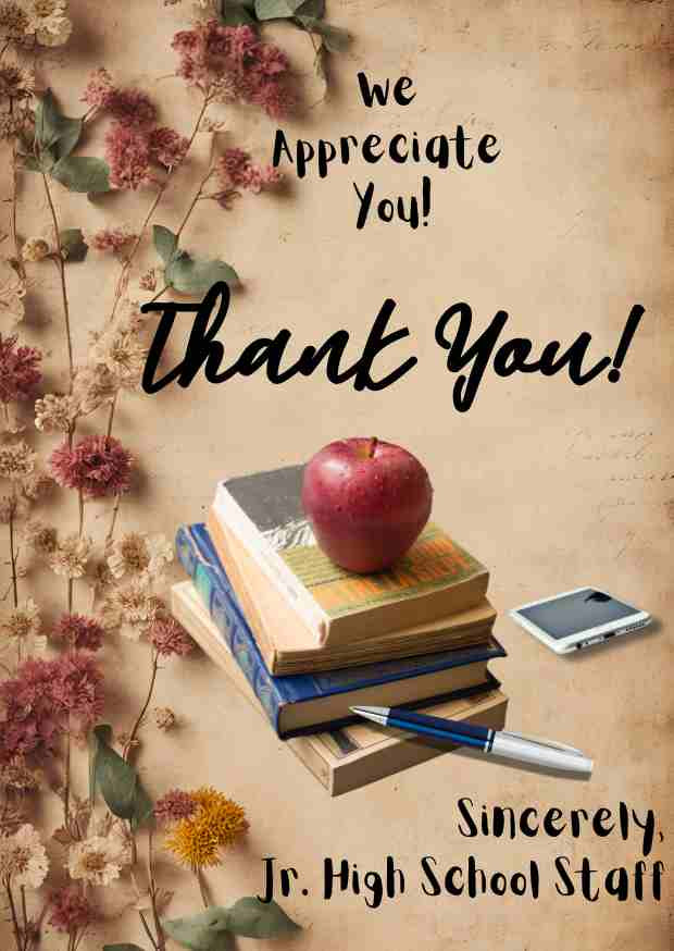 Rustic Teacher Appreciation-Candor