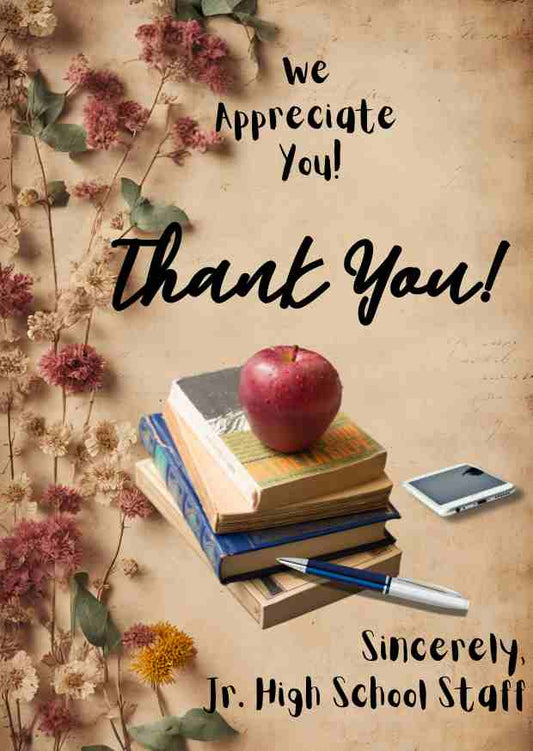 Rustic Teacher Appreciation-Candor