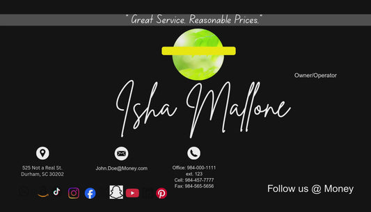 3.5x2 Black and Gray Business Card w/ logo template