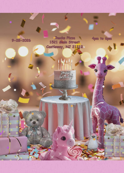 Virtual Youre Invited to a girls Birthday