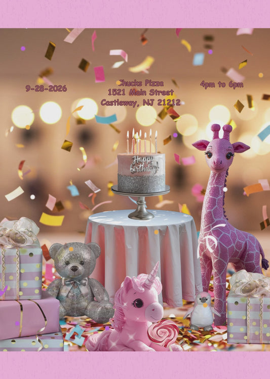 Virtual Youre Invited to a girls Birthday