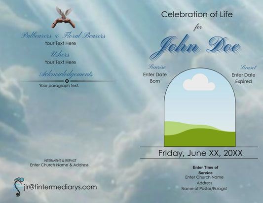 Blue Cloud Obituary - Bifold